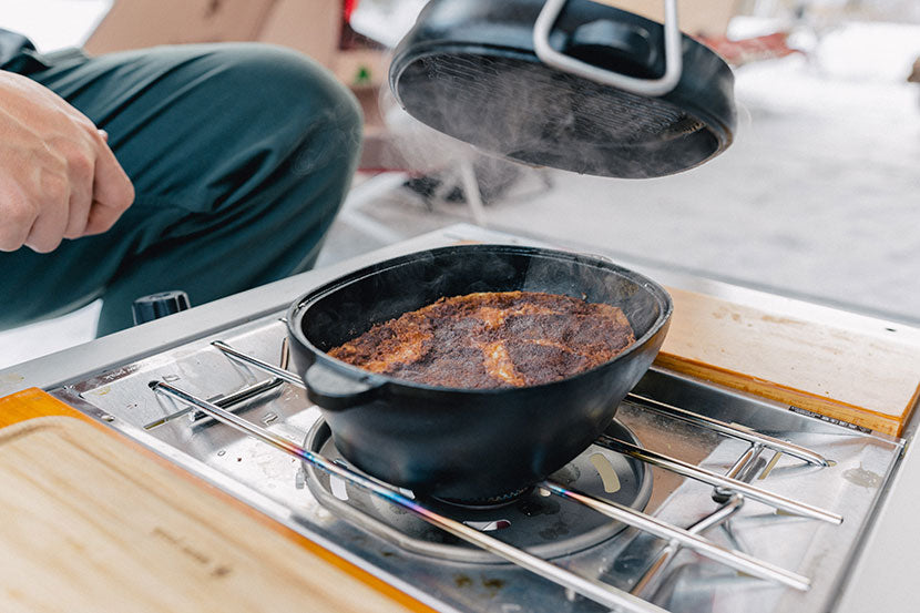 Hot Camp Cooker: Snow Peak Cast Iron Micro Capsule