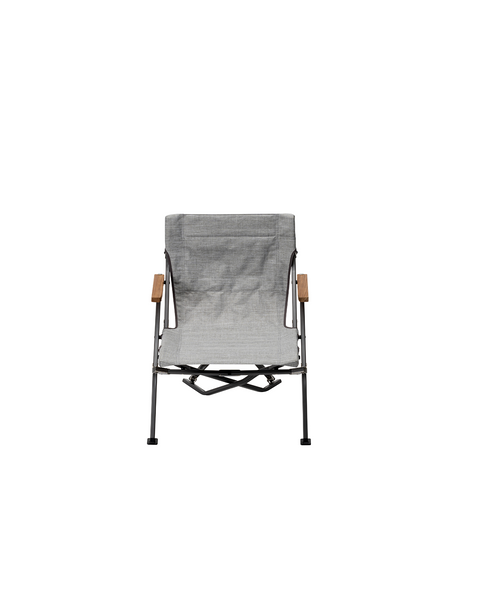 Luxury Low Beach Chair Melange Gray Snow Peak