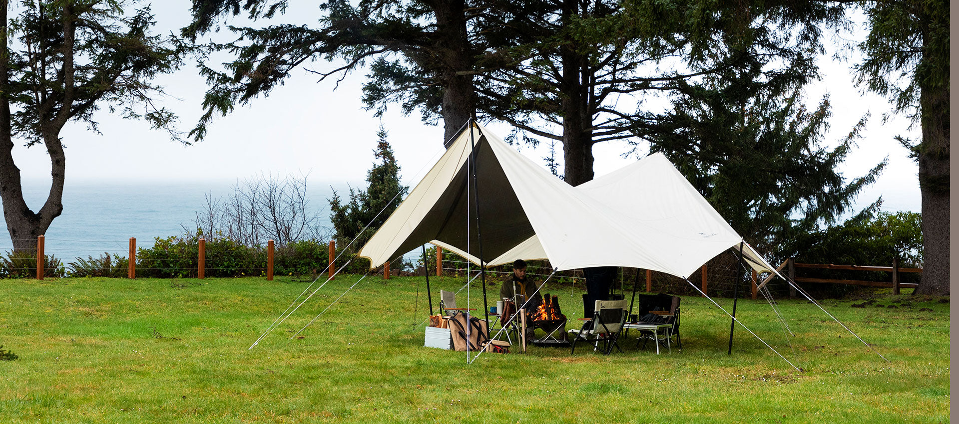 Tarp for clearance tent