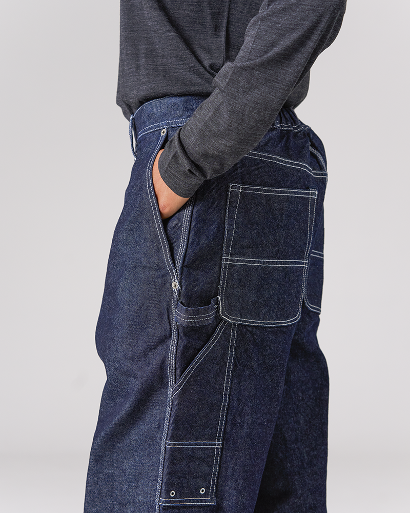 Recycled Cotton Denim Wide Pants – Snow Peak