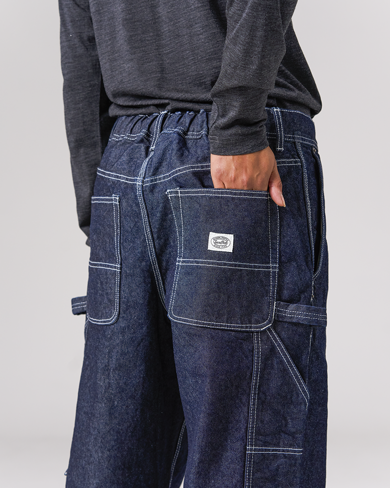 Recycled Cotton Denim Wide Pants