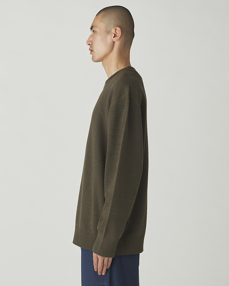 Co/Ny/Pe Knit Crew Neck