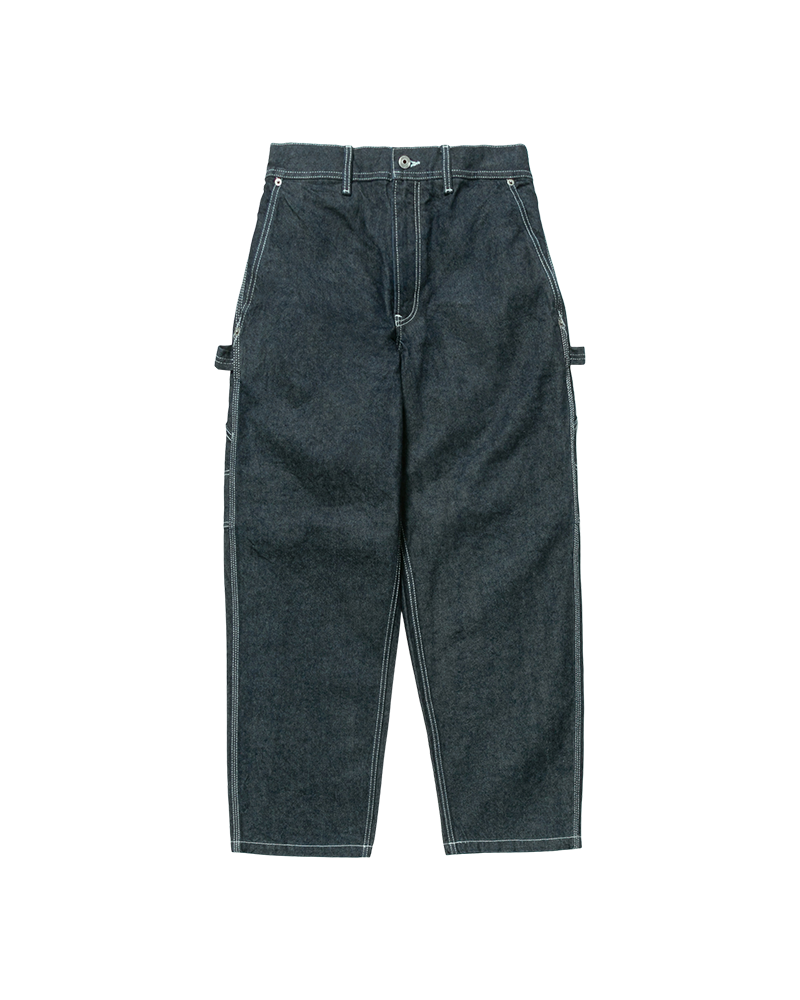 Recycled Cotton Denim Wide Pants - Indigo / 1