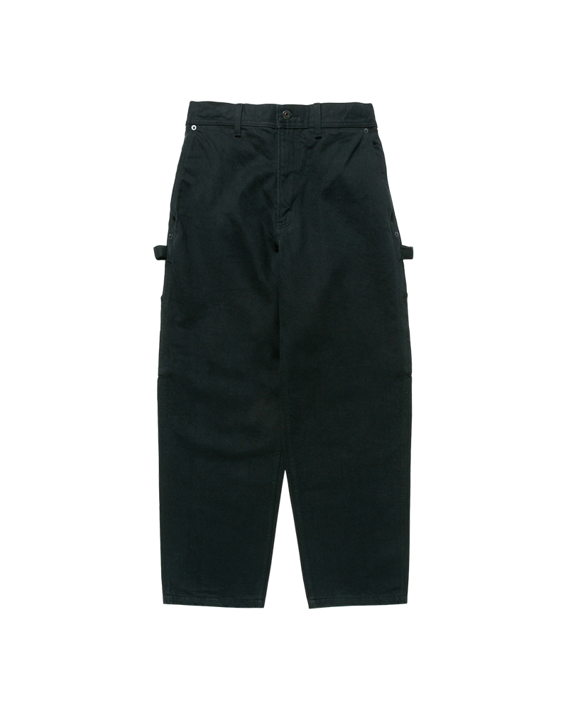 Recycled Cotton Denim Wide Pants - Black / 1