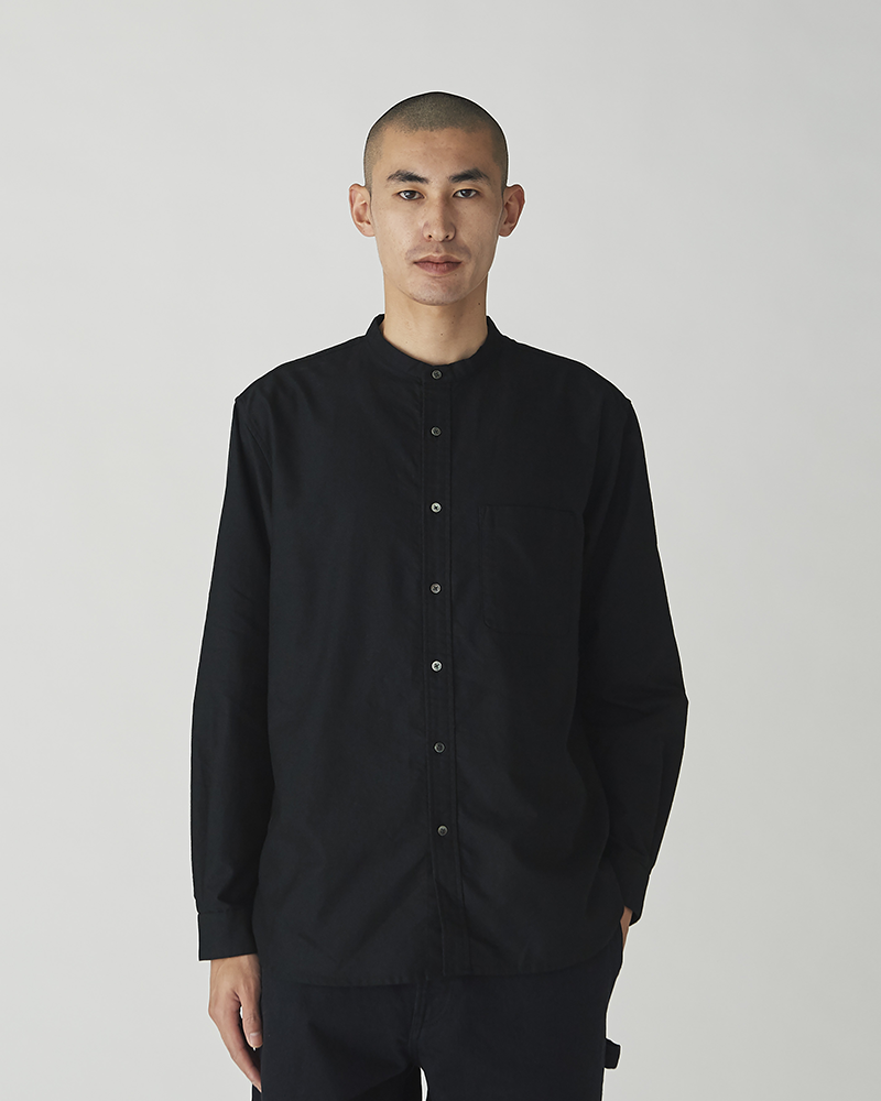 Organic Cotton OX Stand Collar Shirt