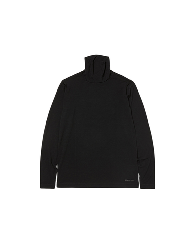 Merino Wool Turtleneck Long Sleeve T-Shirt