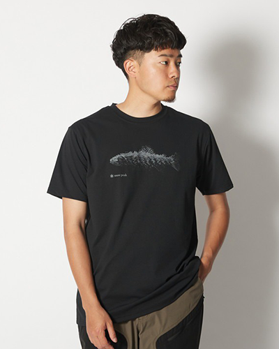 Trout Paint T-Shirt - Black or Dark Heather Grey XL / Black